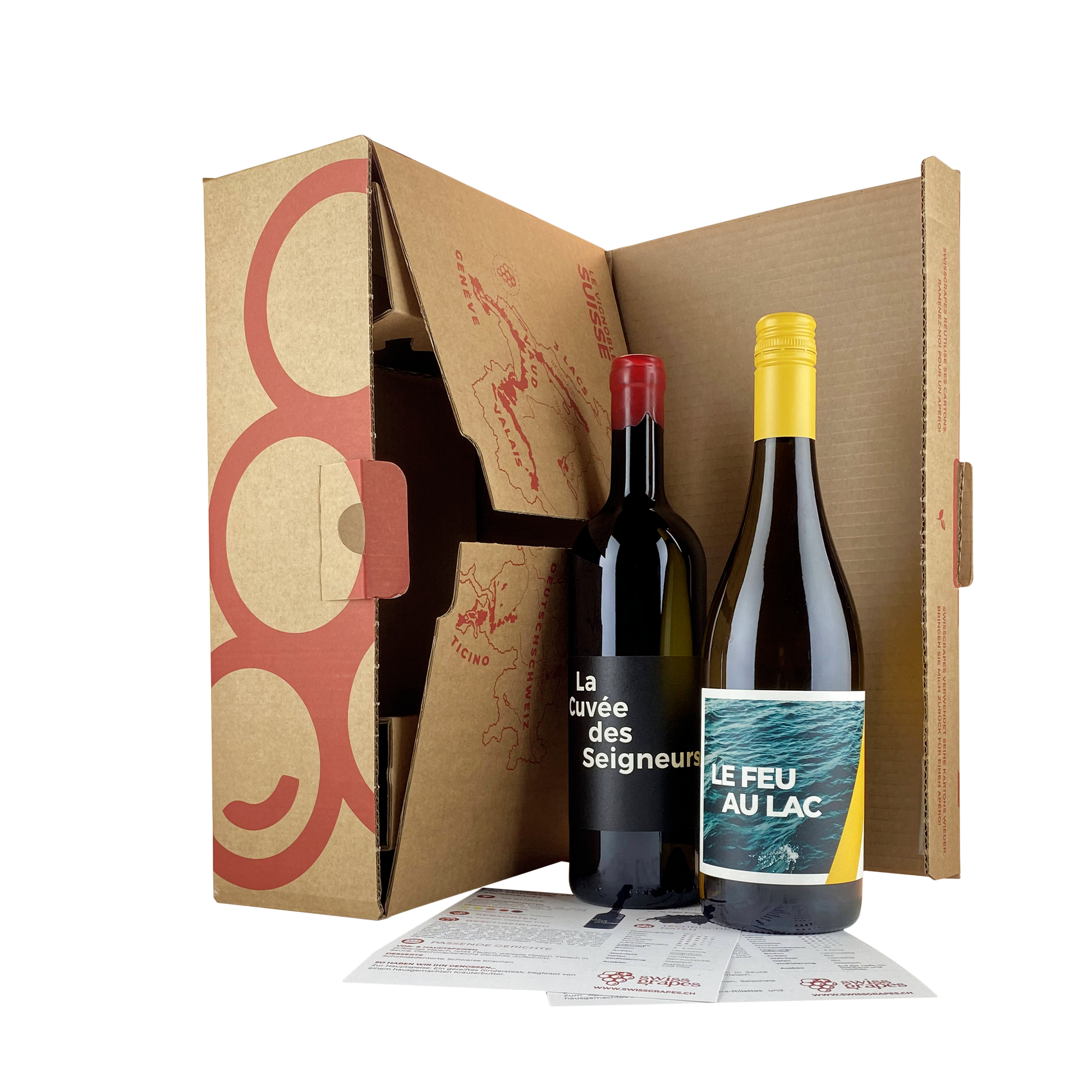 BLANC SUR ROUGE, RIEN NE BOUGE!<br>COFFRET CADEAU 2 BOUTEILLES